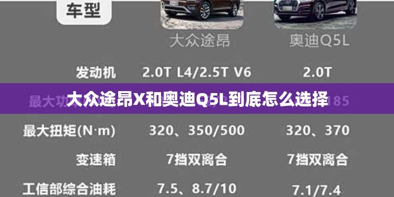 大众途昂X和奥迪Q5L到底怎么选择 大众途昂X和奥迪Q5L到底怎么选择