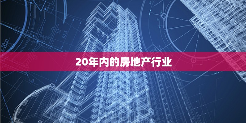 20年内的房地产行业