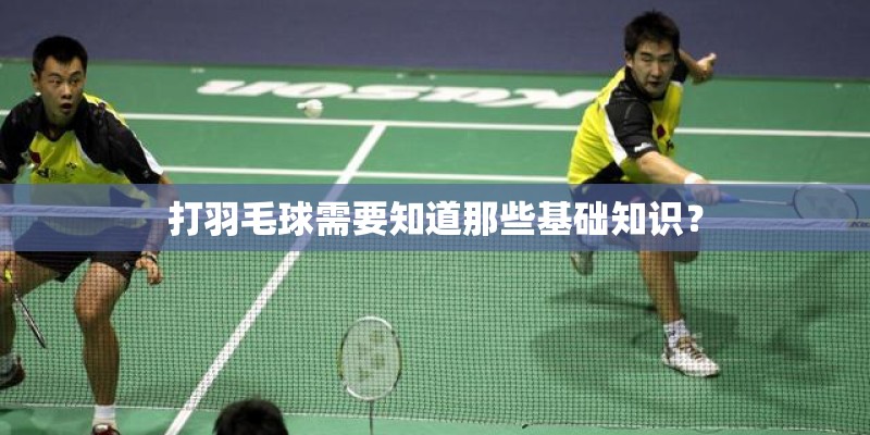 打羽毛球需要知道那些基础知识？