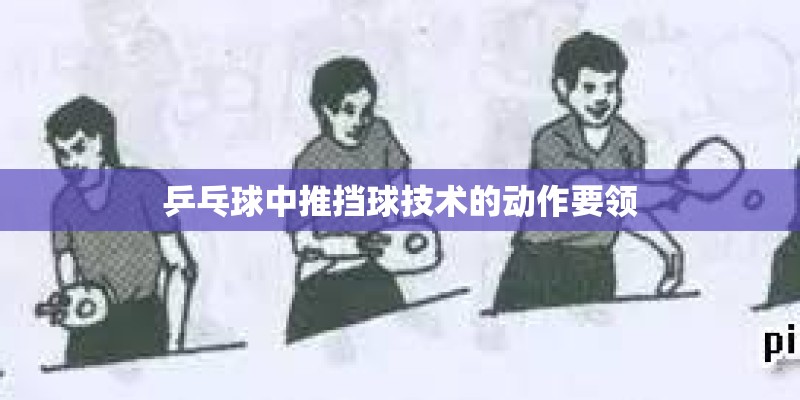 乒乓球中推挡球技术的动作要领