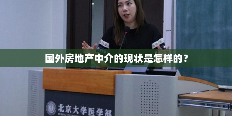 国外房地产中介的现状是怎样的？