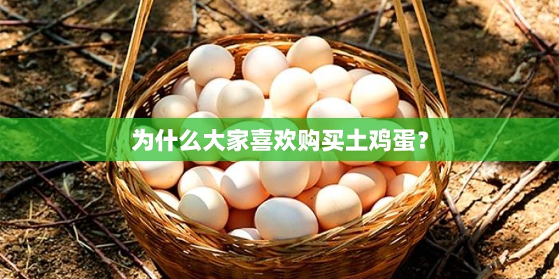 为什么大家喜欢购买土鸡蛋？