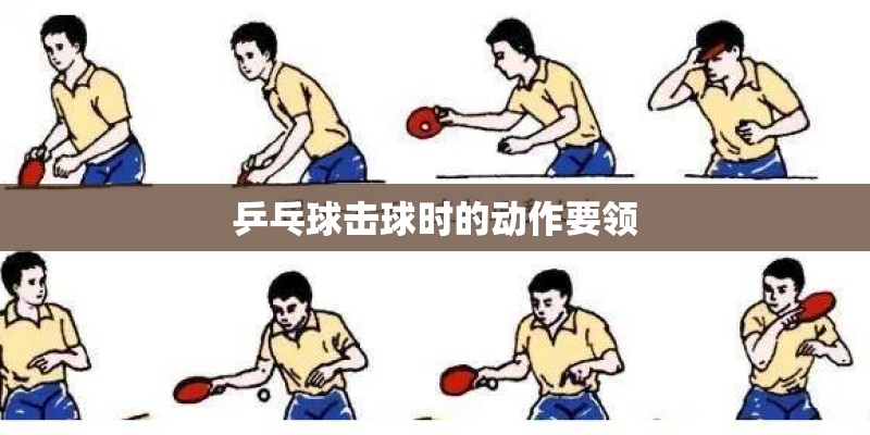乒乓球击球时的动作要领