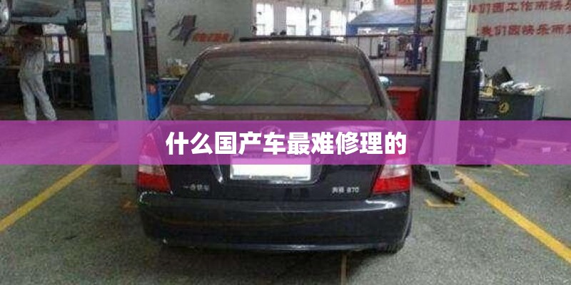 什么国产车最难修理的