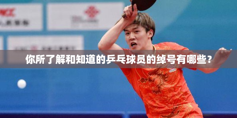 你所了解和知道的乒乓球员的绰号有哪些？