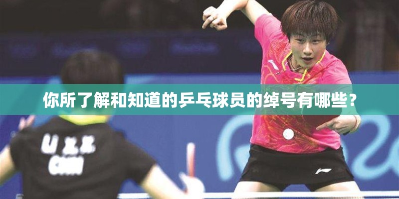 你所了解和知道的乒乓球员的绰号有哪些？