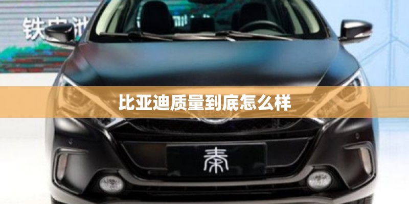 比亚迪质量到底怎么样