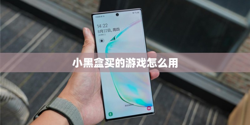 小黑盒买的游戏怎么用