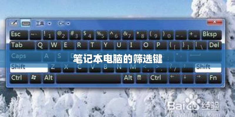 笔记本电脑的筛选键
