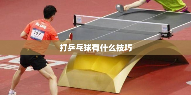 打乒乓球有什么技巧