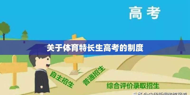 关于体育特长生高考的制度