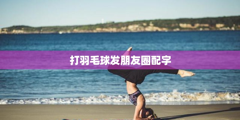 打羽毛球发朋友圈配字