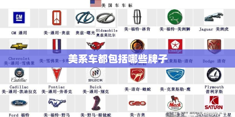 美系车都包括哪些牌子 美系车都包括哪些牌子