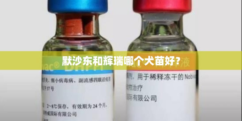 默沙东和辉瑞哪个犬苗好？