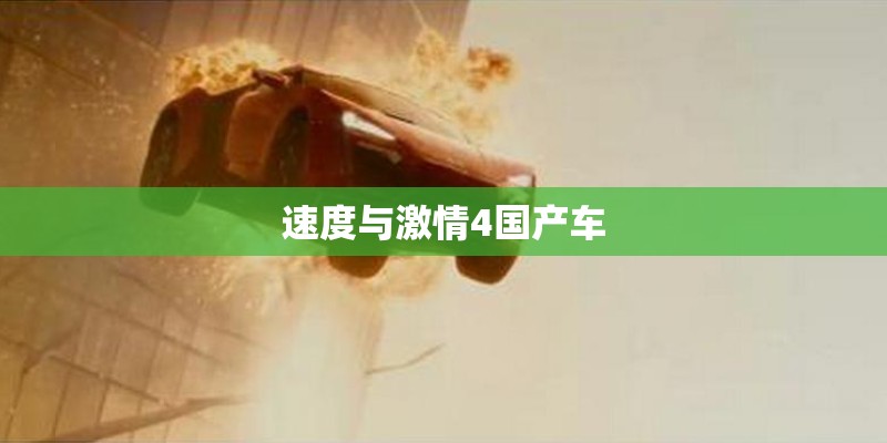 速度与激情4国产车