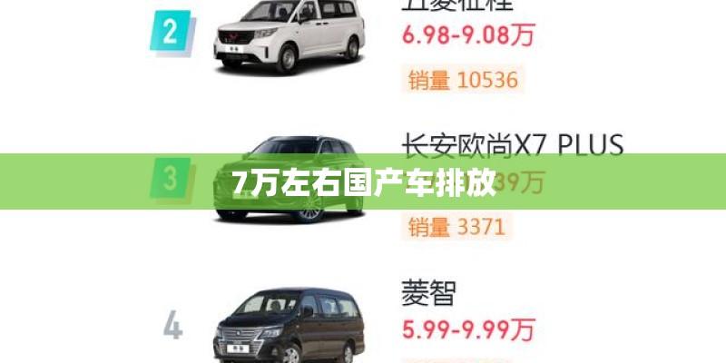 7万左右国产车排放
