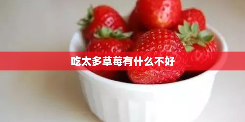 吃太多草莓有什么不好