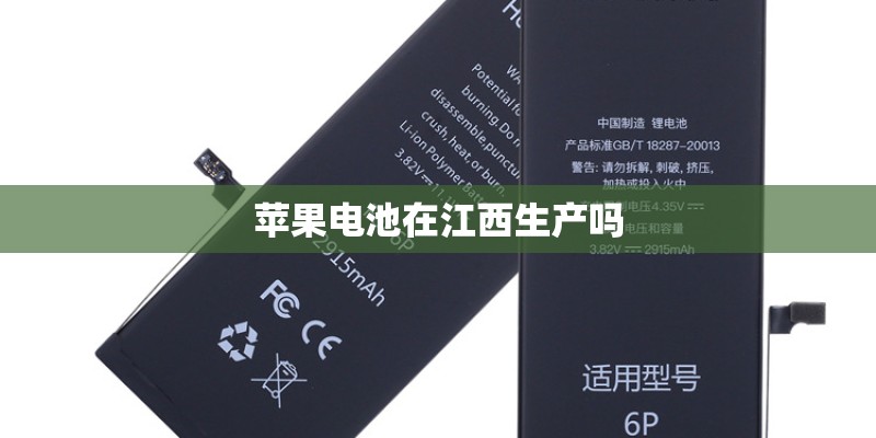 苹果电池在江西生产吗