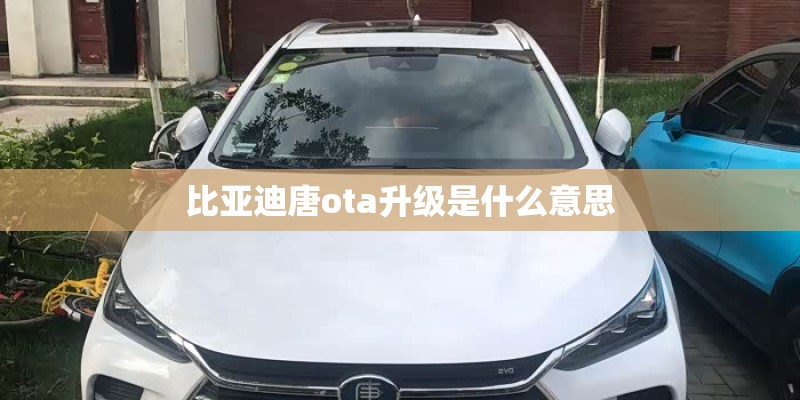 比亚迪唐ota升级是什么意思