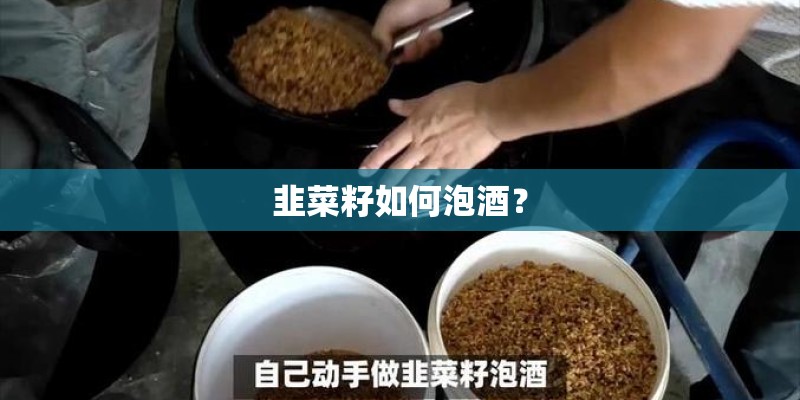 韭菜籽如何泡酒？