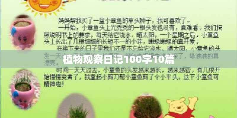 植物观察日记100字10篇