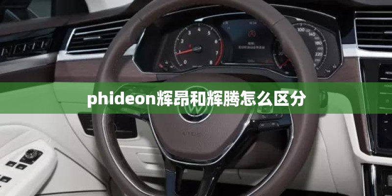 phideon辉昂和辉腾怎么区分