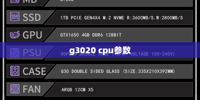 g3020 cpu参数