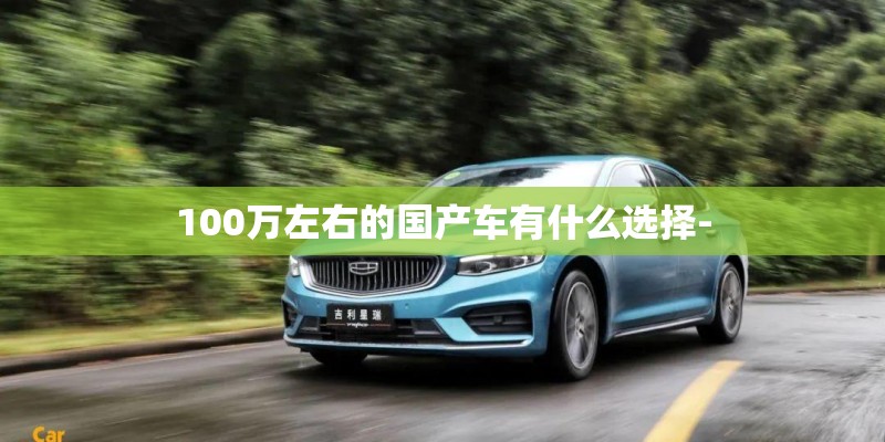 100万左右的国产车有什么选择-