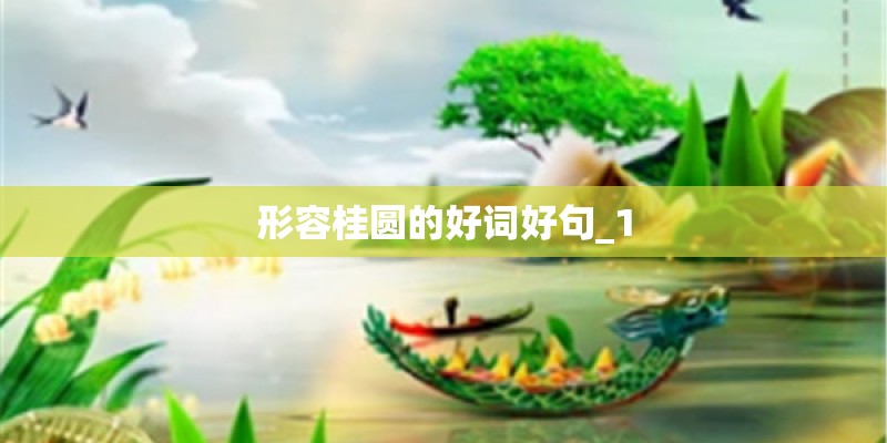 形容桂圆的好词好句_1