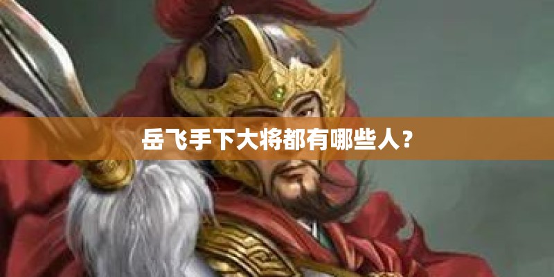 岳飞手下大将都有哪些人？