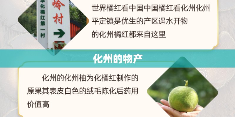 化州的物产