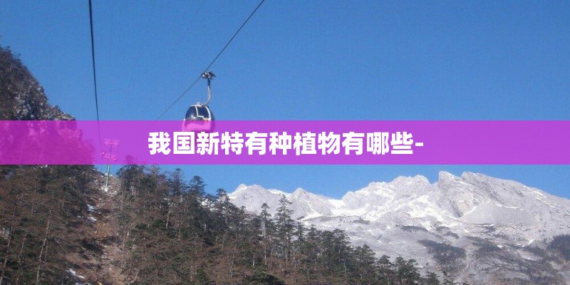 我国新特有种植物有哪些-