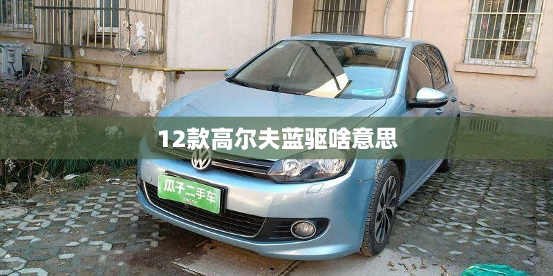 12款高尔夫蓝驱啥意思