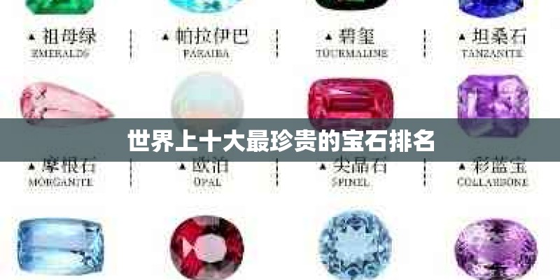 世界上十大最珍贵的宝石排名