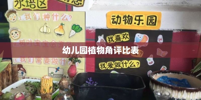 幼儿园植物角评比表 幼儿园植物角评比表