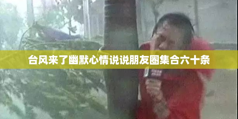 台风来了幽默心情说说朋友圈集合六十条