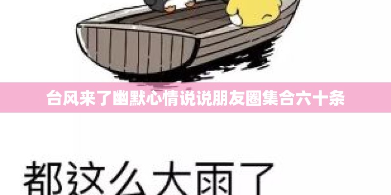 台风来了幽默心情说说朋友圈集合六十条