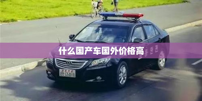什么国产车国外价格高 什么国产车国外价格高