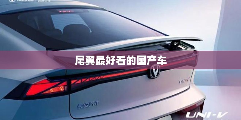 尾翼最好看的国产车