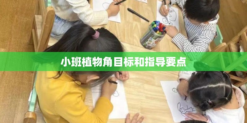 小班植物角目标和指导要点