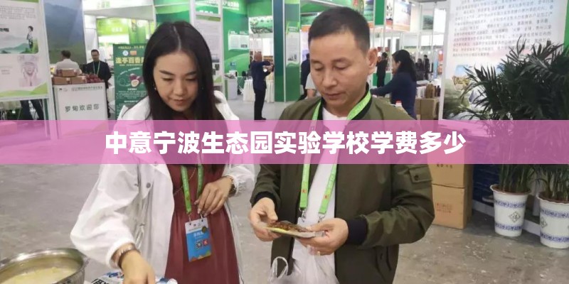 中意宁波生态园实验学校学费多少