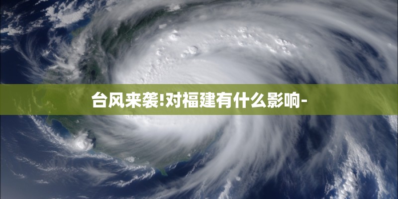 台风来袭!对福建有什么影响-