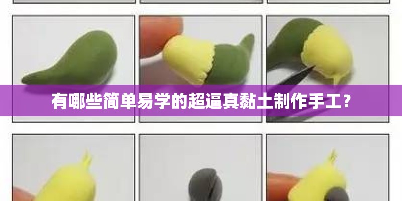 有哪些简单易学的超逼真黏土制作手工？