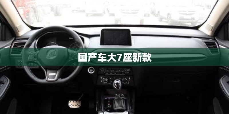 国产车大7座新款