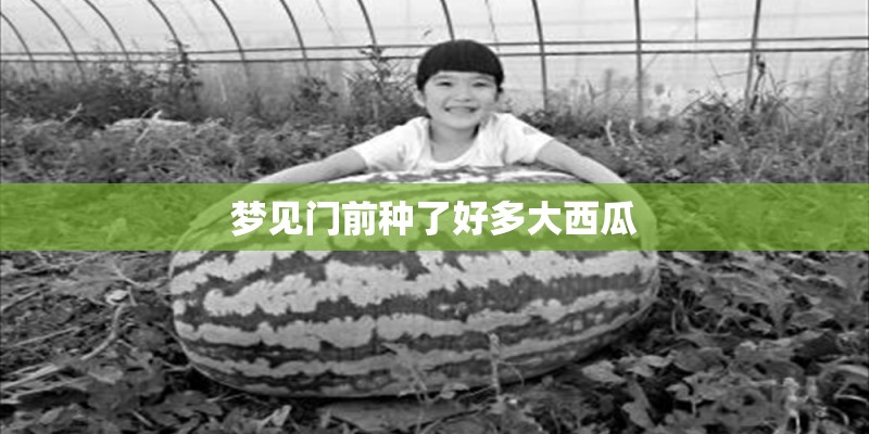 梦见门前种了好多大西瓜