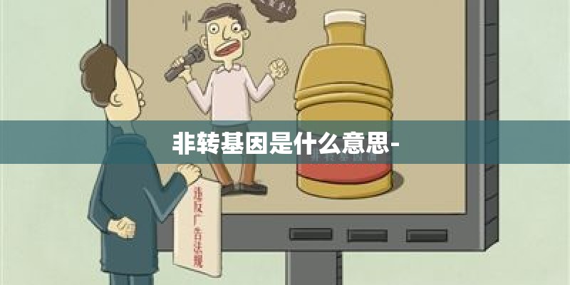 非转基因是什么意思-