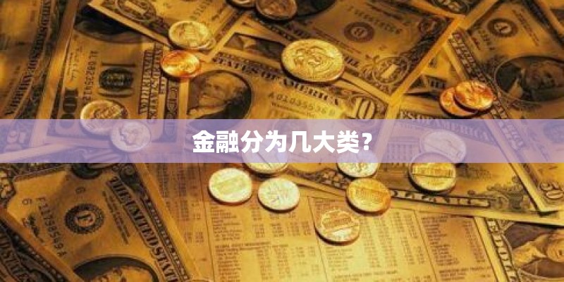 金融分为几大类？