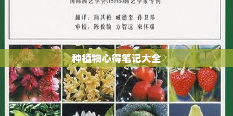 种植物心得笔记大全