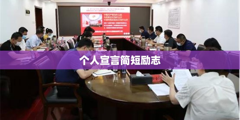 个人宣言简短励志