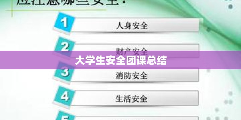 大学生安全团课总结